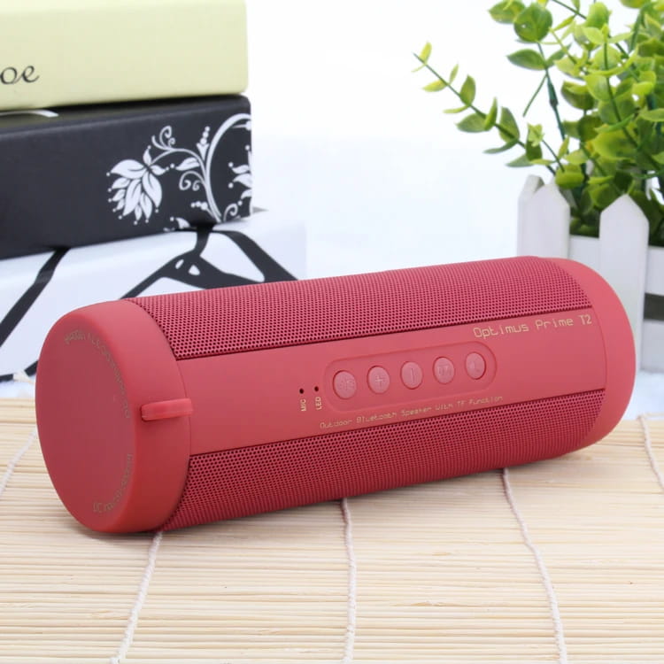 T2 Bluetooth Speaker Waterproof Portable Outdoor Wireless Mini Column Box Support TF card FM Stereo Hi-Fi Boxes