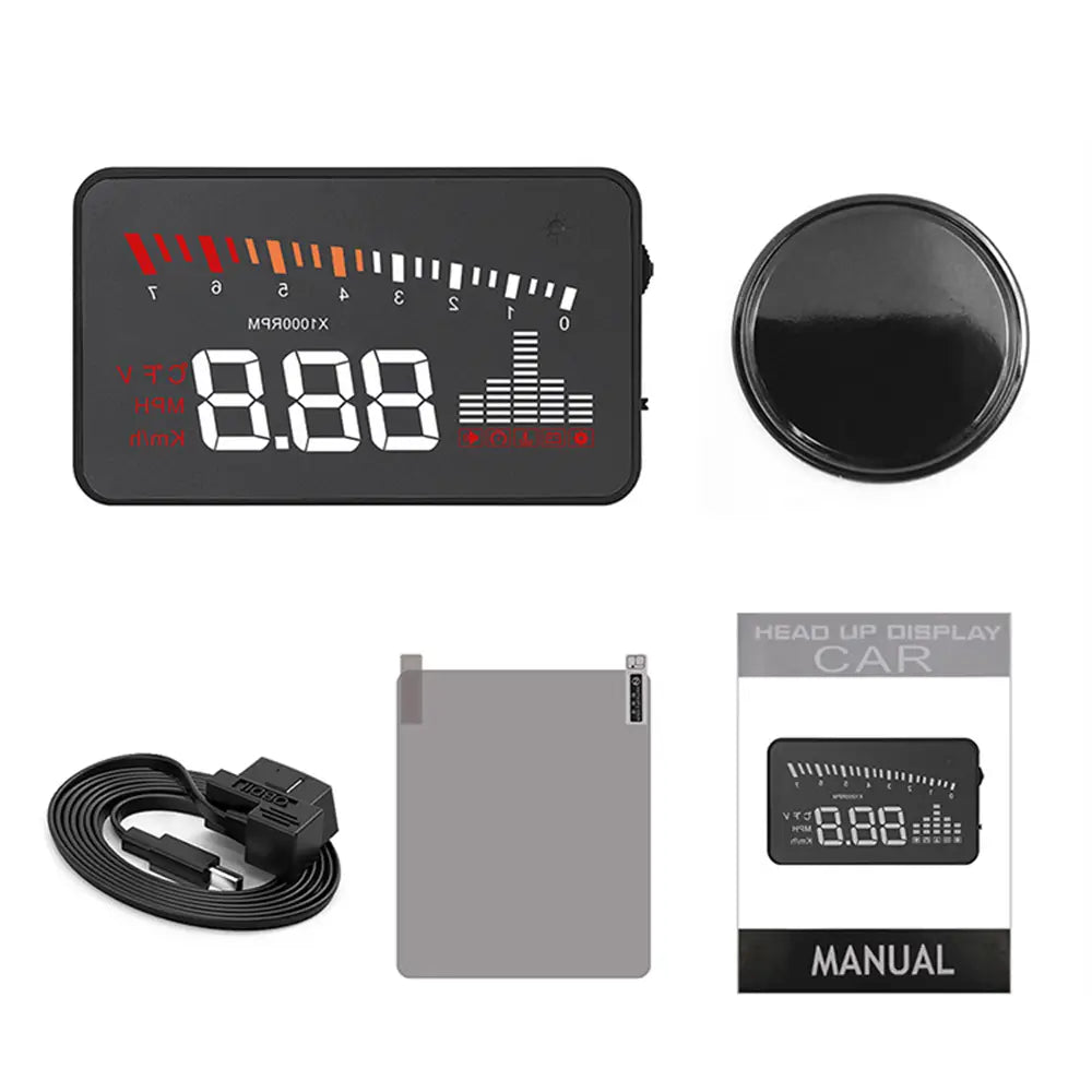 X5 Car HUD Head Up Display OBD II EOBD Automatic Matching
