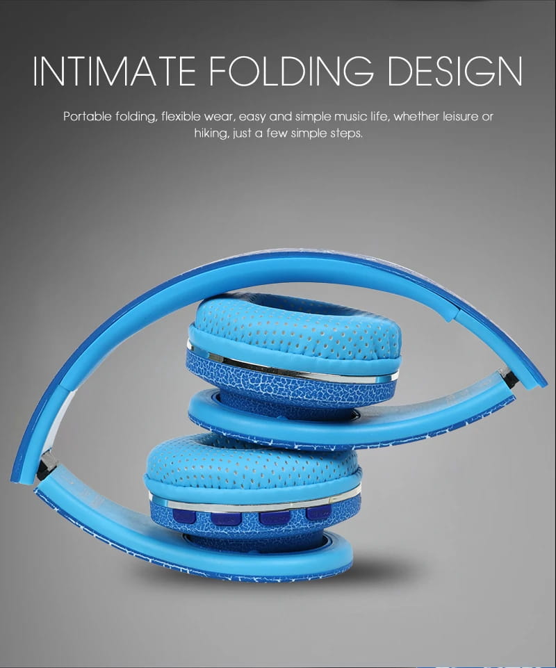 TOPROAD Casque Auriculares Bluetooth Headset Glowing LED Big Wireless Earphone Head Phone