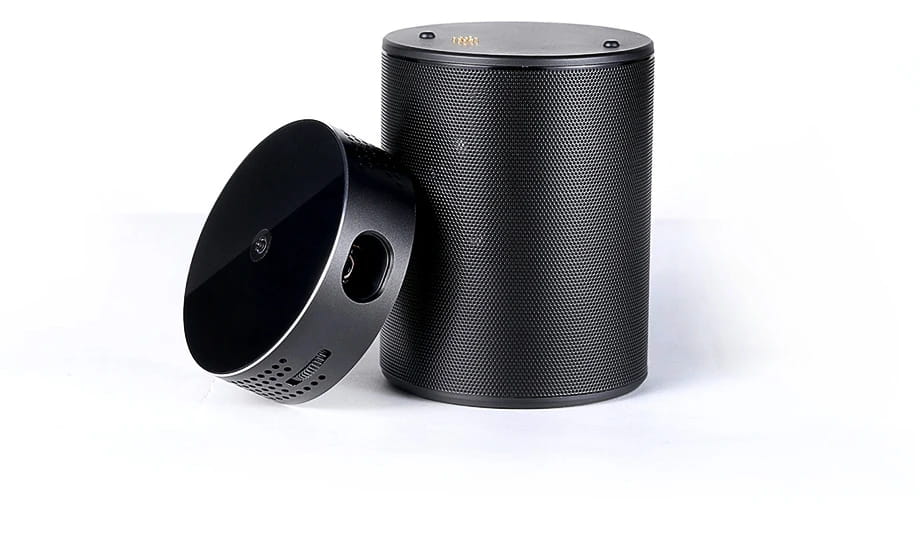 AUN DLP Portable Projector Q8 Set in Android 5.1 WIFI. 10900mAH Battery Power Bank for LED Use as Bluetooth Speaker
