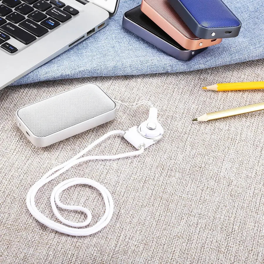 BT207 Portable Pocket Wireless Bluetooth Speaker Mini Small Metal Music Sound Box Handsfree Outdoor Bass Subwoofer