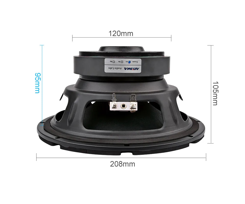 AIYIMA 1Pcs 8 Inch 150W Subwoofer Speaker 4 Ohm Hifi Audio Sound Loudspeaker DIY Car Modification Home Upgrade