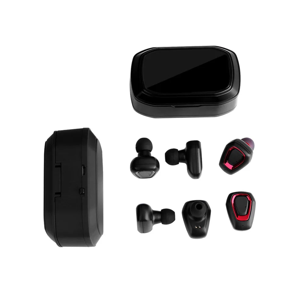 A7 TWS Wireless Bluetooth Headset Stereo Handfree Sports Earphone With Charging Box For iphone Android PK X2T i7/i7s