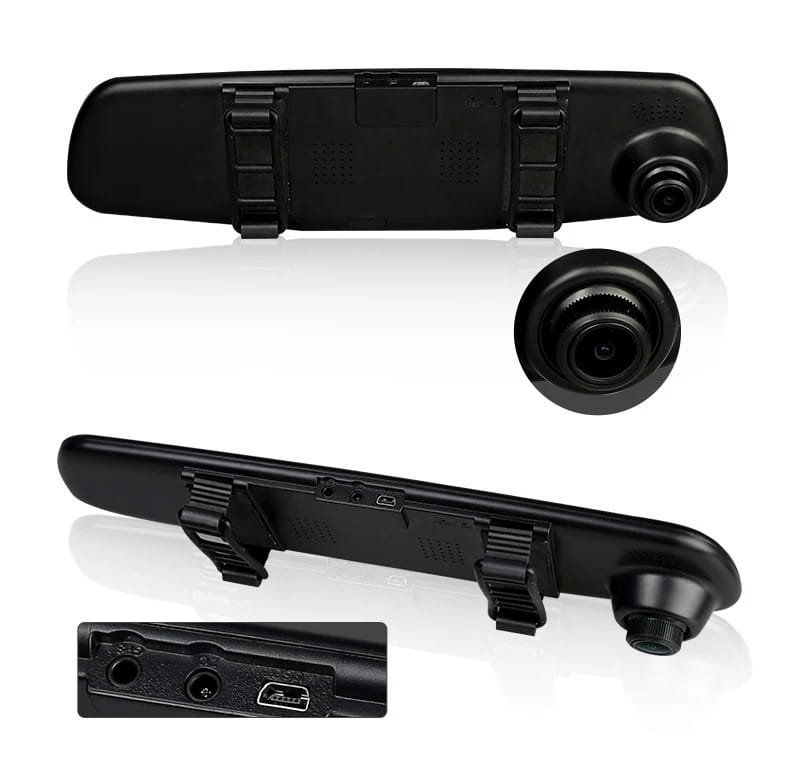 Full HD 1080P Car Dvr Camera Auto 4.3 Inch Rearview Mirror Digital Video Recorder Dual Lens Registratory Camcorder