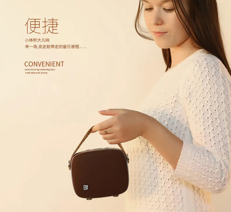 Remax M6 high quality mini portable desktop wireless Bluetooth audio HiFi support handsfree call NFC connection