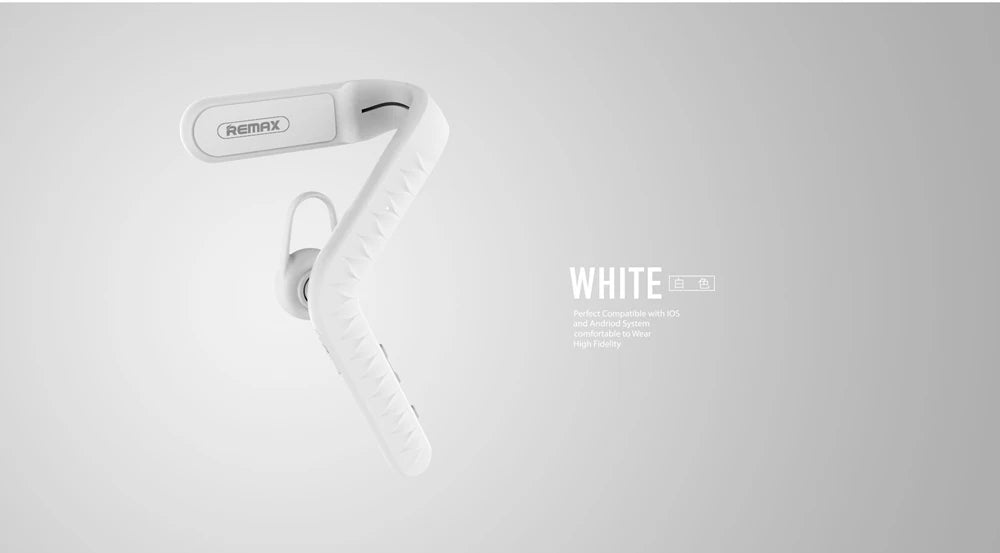 Original Remax RB-T16 Bluetooth 4.1 Headset Wireless Stereo Ear Hook Earphone Business