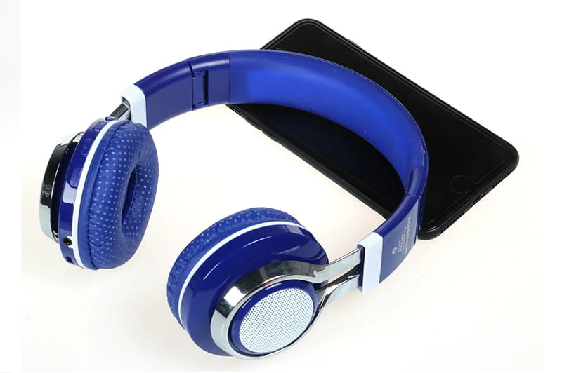 STN-18 Glowing Wireless Bluetooth Headphone Portable Headset Stereo Heavy Bass Earbuds LED Mic TF FM