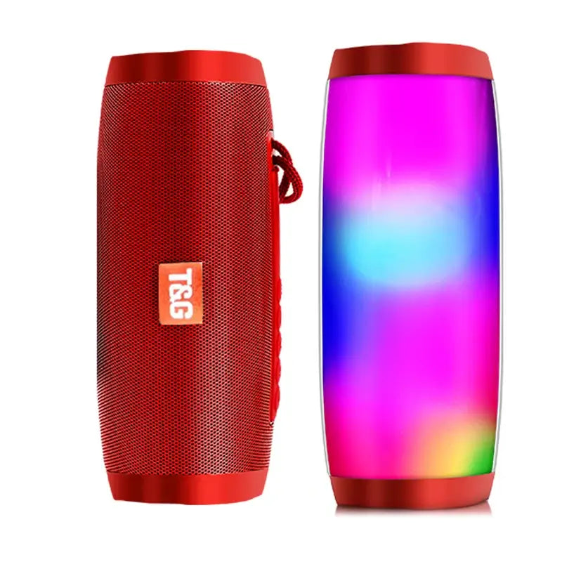 Wireless Speaker Bluetooth-compatible Microlab Portable Powerful High Outdoor Bass TF FM Radio with LED Light