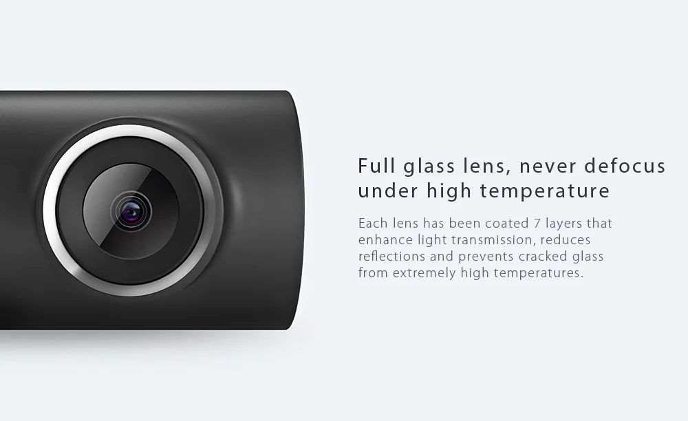 Xiaomi 70 Minutes Smart WiFi DVR 130 Degree Wireless Car Dash Cam 1080P Full HD Night Version G-Sensor Driving Recorder