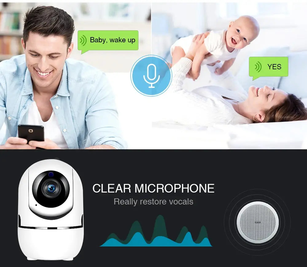 1080P Cloud IP Camera Home Security Surveillance Auto Tracking Network WiFi Wireless CCTV