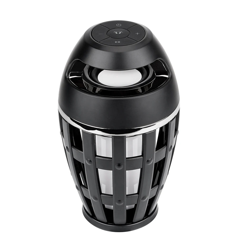 Portable Flame Lamp Bluetooth Speaker Touch Soft Flash Light Effect Camping Lantern With USB Cable