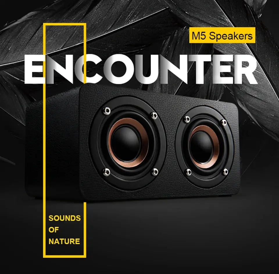 TOPROAD Wooden Wireless Bluetooth Speaker Portable HiFi Shock Bass Altavoz TF FM Radio Soundbar