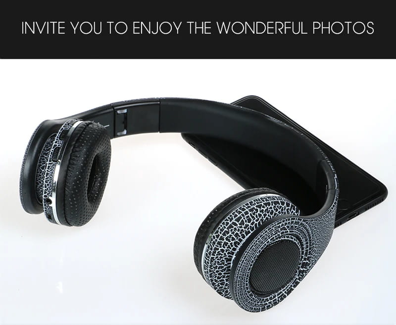 TOPROAD Casque Auriculares Bluetooth Headset Glowing LED Big Wireless Earphone Head Phone