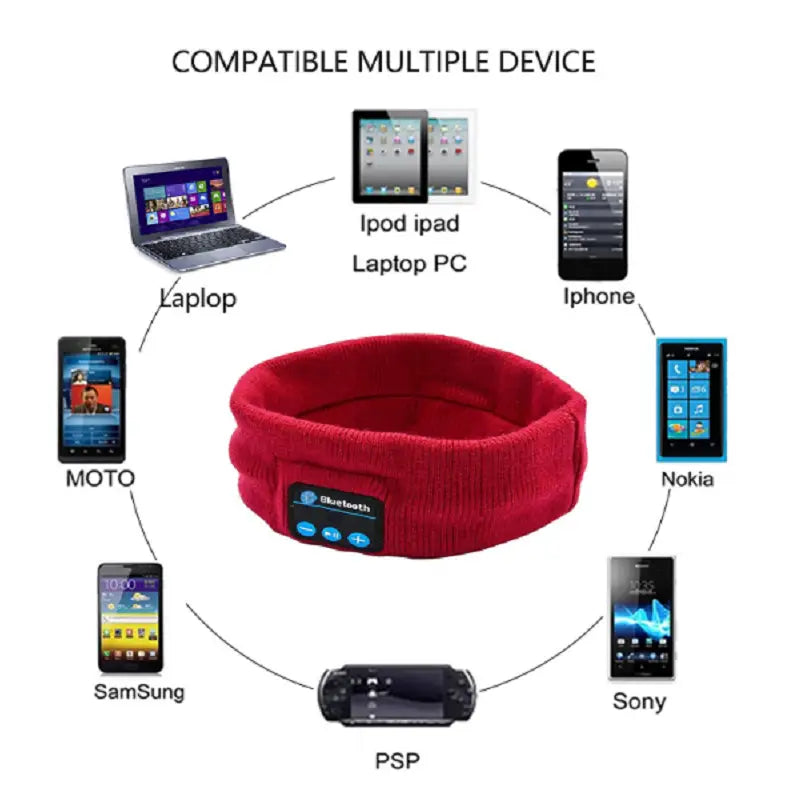 Wireless Bluetooth Stereo Headphones Running Earphone Sleep Headset Sports Sleeping Music Headband JOY Fashion