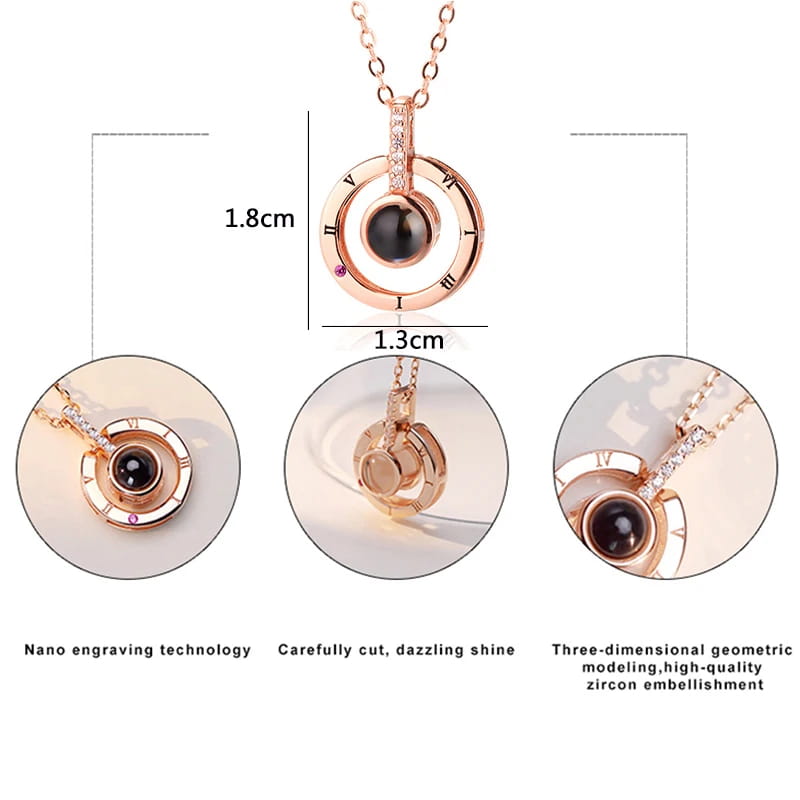 Romantic Projection Necklace for Weddings