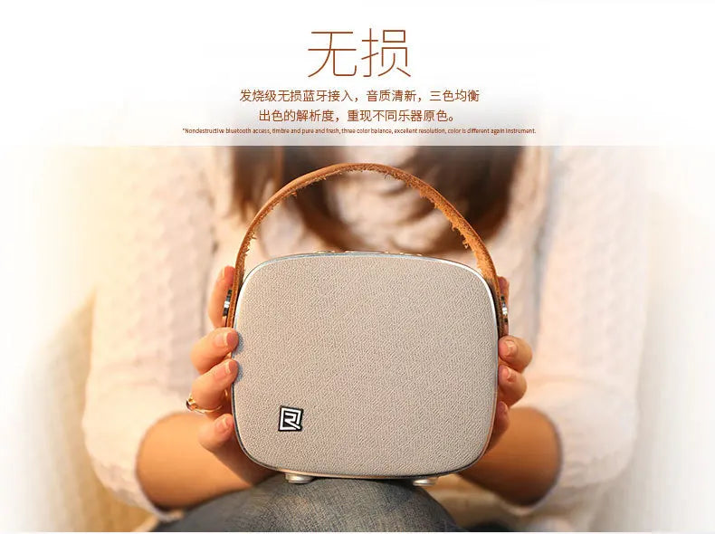 Remax M6 high quality mini portable desktop wireless Bluetooth audio HiFi support handsfree call NFC connection