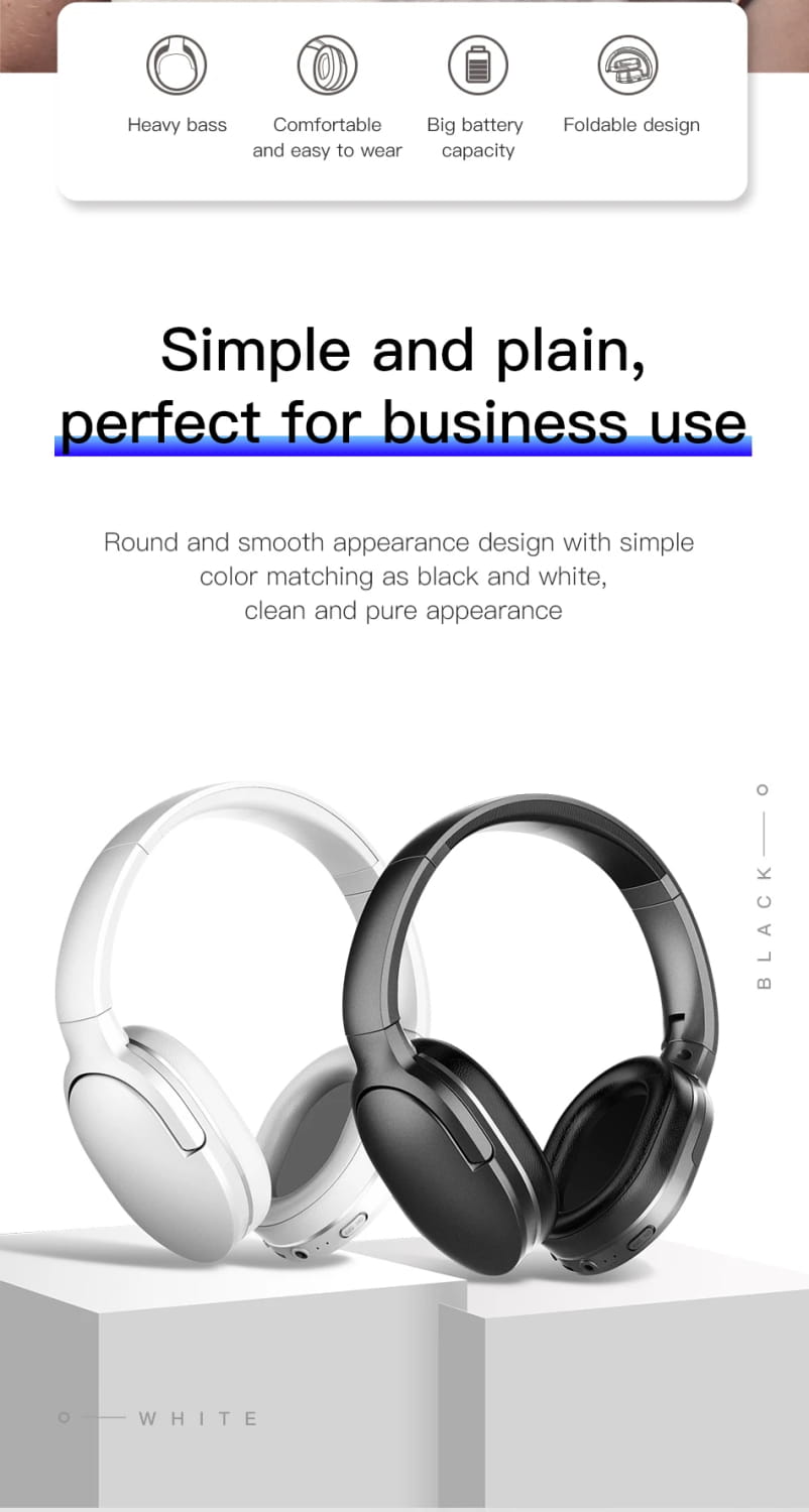 Baseus D02 mini Wireless EarbudsBluetooth 5.0 Earphone Handsfree Headset For Ear Head Phone iPhone Xiaomi Huawei