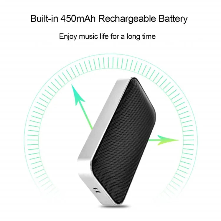 BT207 Portable Pocket Wireless Bluetooth Speaker Mini Small Metal Music Sound Box Handsfree Outdoor Bass Subwoofer