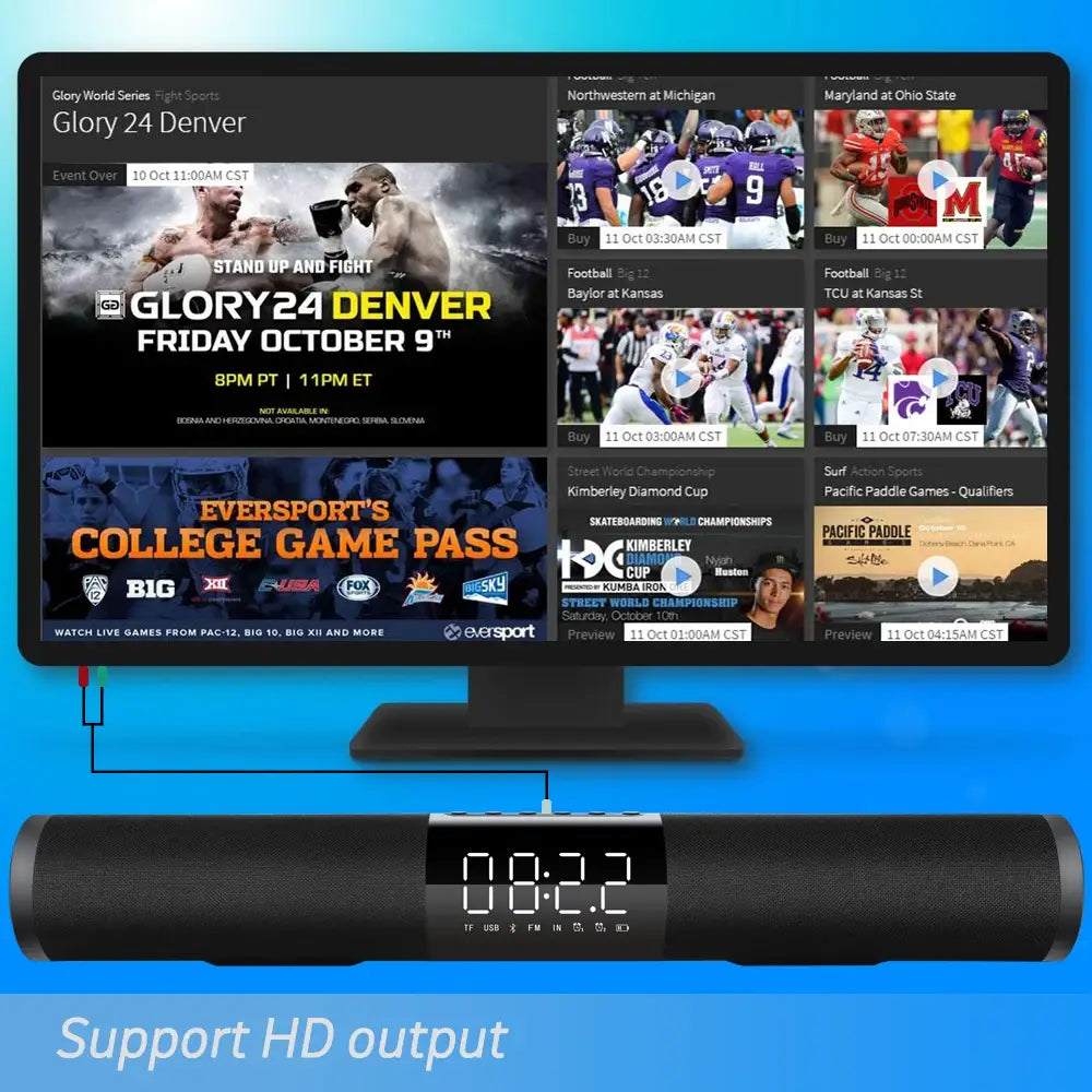 TOPROAD Bluetooth Soundbar with Subwoofer