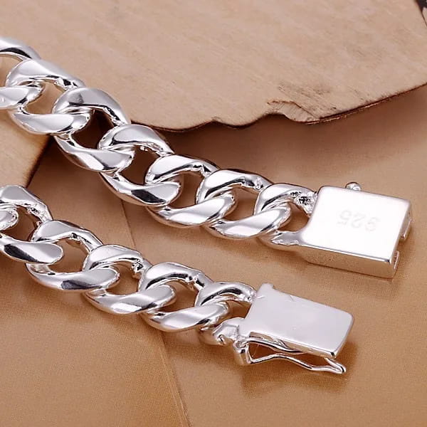 Men’s 24 ’’ 60cm 10mm N925 Sterling Silver color Necklace 115g Solid Snake Chain N011 Gift Pouches