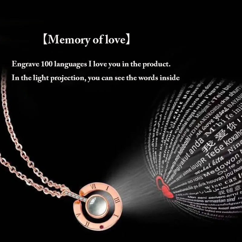 Romantic Projection Necklace for Weddings