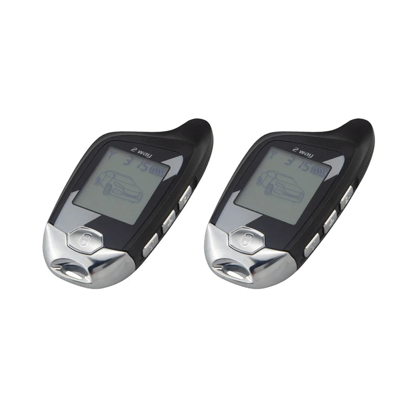 EASYGUARD Two Way Car Alarm Keyless Entry System Remote Starter Lcd Pager Display Vibration Microwave Sensor Warning 2