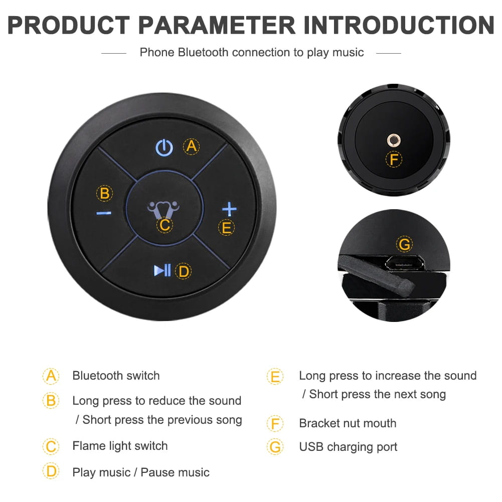 Portable Flame Lamp Bluetooth Speaker Touch Soft Flash Light Effect Camping Lantern With USB Cable