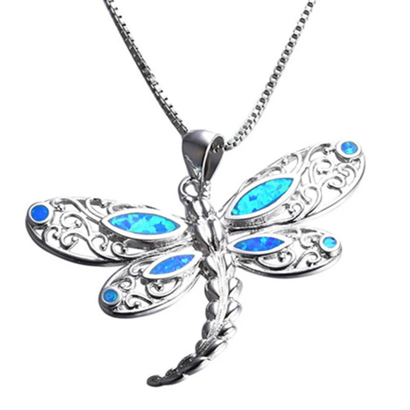 Silver Filled Blue Sea Turtle Pendant Necklace for Women