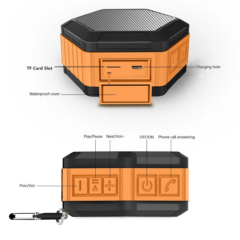 Waterproof Bluetooth Speaker Portable Outdoor Wireless Stereo Soundbox caixa de som Mini Loudspeaker MP3 TF FM