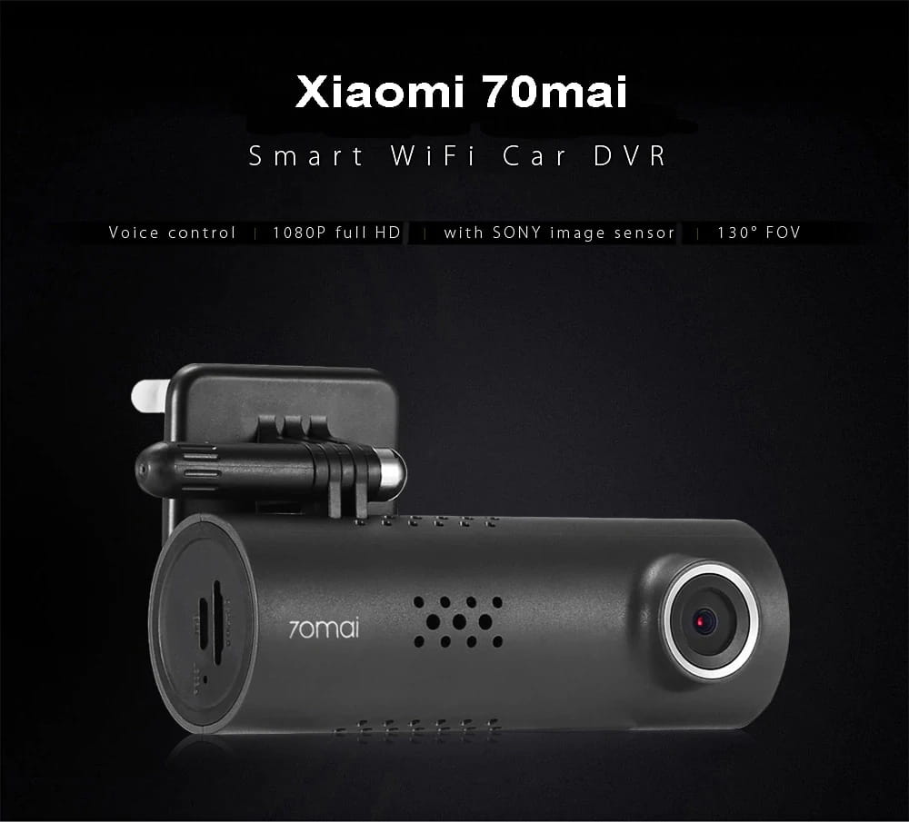 Xiaomi 70 Minutes Smart WiFi DVR 130 Degree Wireless Car Dash Cam 1080P Full HD Night Version G-Sensor Driving Recorder