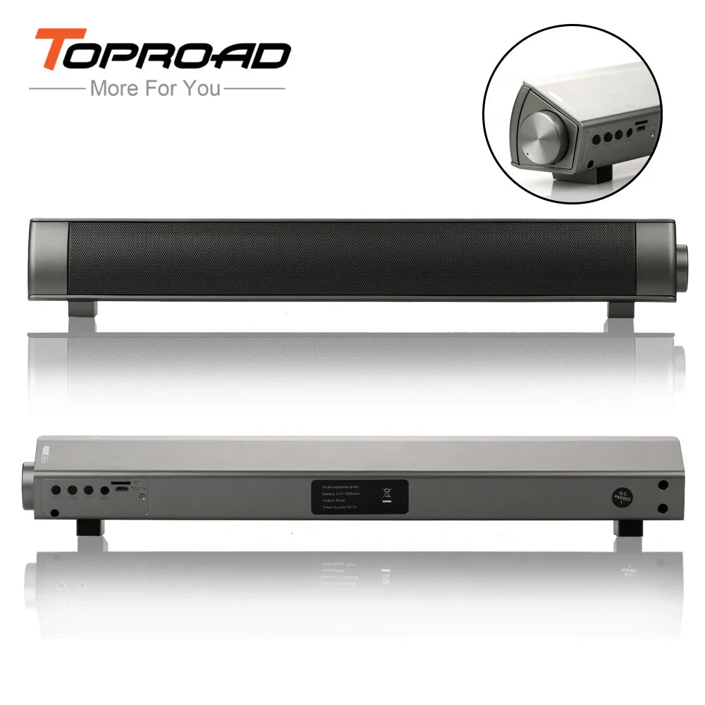 TOPROAD Portable Column Bluetooth Speaker Receiver Parlantes 3D Surround Subwoofer HIFI Soundbar Boombox