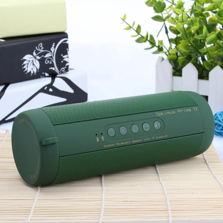 T2 Bluetooth Speaker Waterproof Portable Outdoor Wireless Mini Column Box Support TF card FM Stereo Hi-Fi Boxes