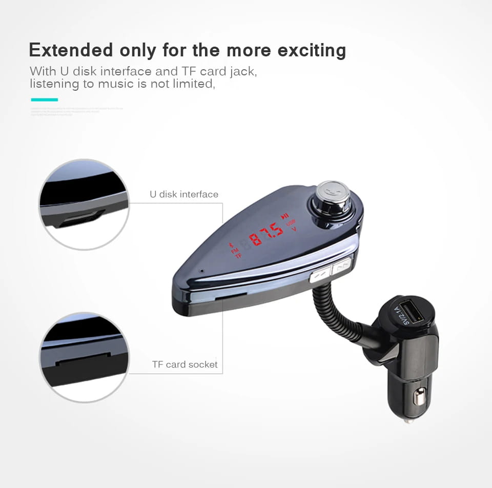 ANLUD Bluetooth Wireless Car Mp3 Player Handsfree Kit FM Transmitter Radio