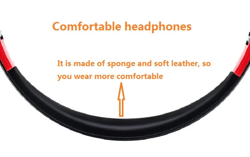 Wireless Bluetooth Headphones Foldable Stereo Headset Music Earphone with Microphone Support TF Card FM Radio AUX