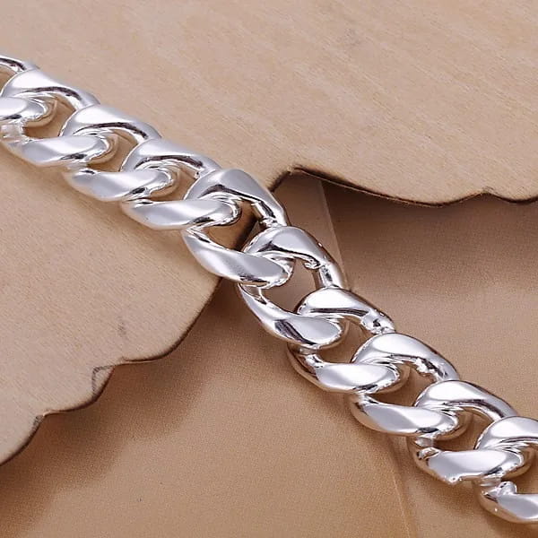 Men’s 24 ’’ 60cm 10mm N925 Sterling Silver color Necklace 115g Solid Snake Chain N011 Gift Pouches