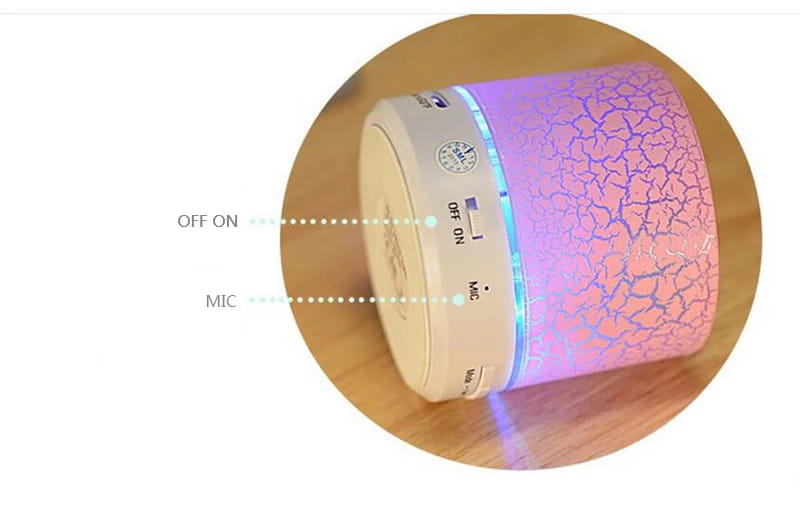 A9 LED Bluetooth Speaker Mini Speakers Hands Free Portable Wireless With TF Card Mic USB Audio Music Player