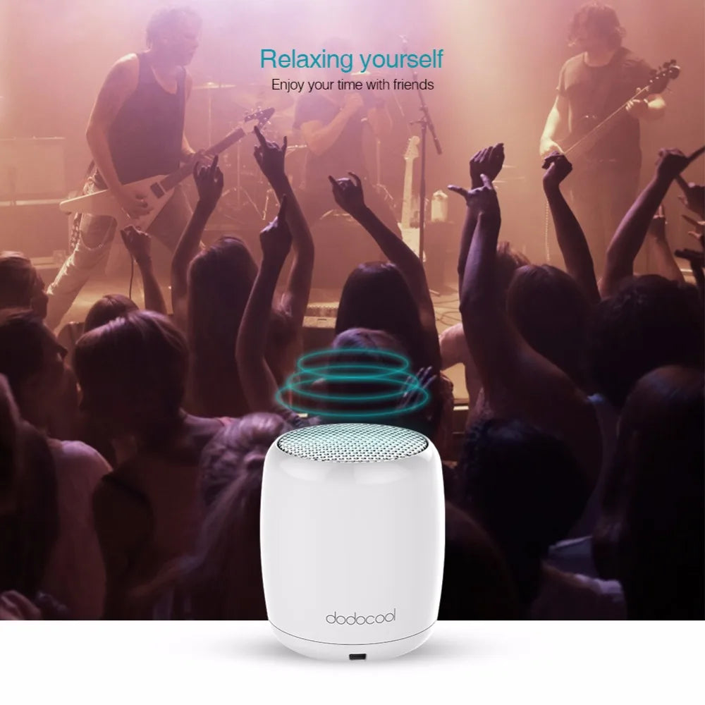 dodocool Loudspeaker Bluetooth Speaker Portable Stereo Handsfree Music Square Box Mini Wireless for Compute Phone PC