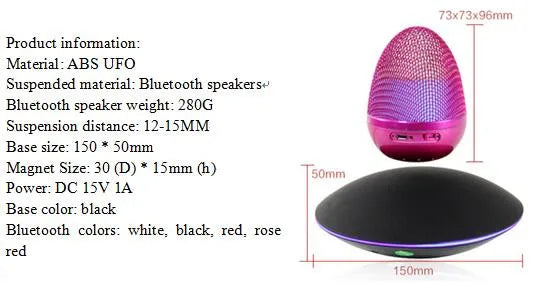 Magnetic suspension Bluetooth speakers