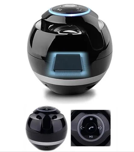 Bluetooth Speaker Mini Portable Wireless Soundbar Bass Boombox Sound box with Mic TF Card FM Radio LED Light