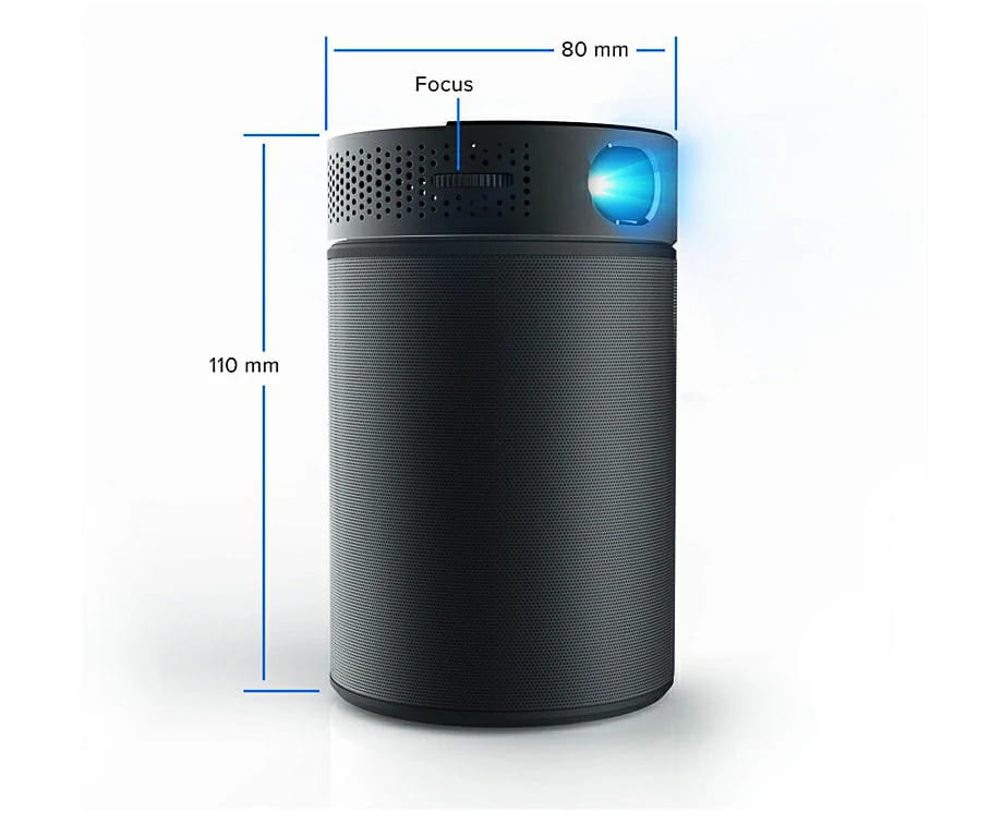 AUN DLP Portable Projector Q8 Set in Android 5.1 WIFI. 10900mAH Battery Power Bank for LED Use as Bluetooth Speaker