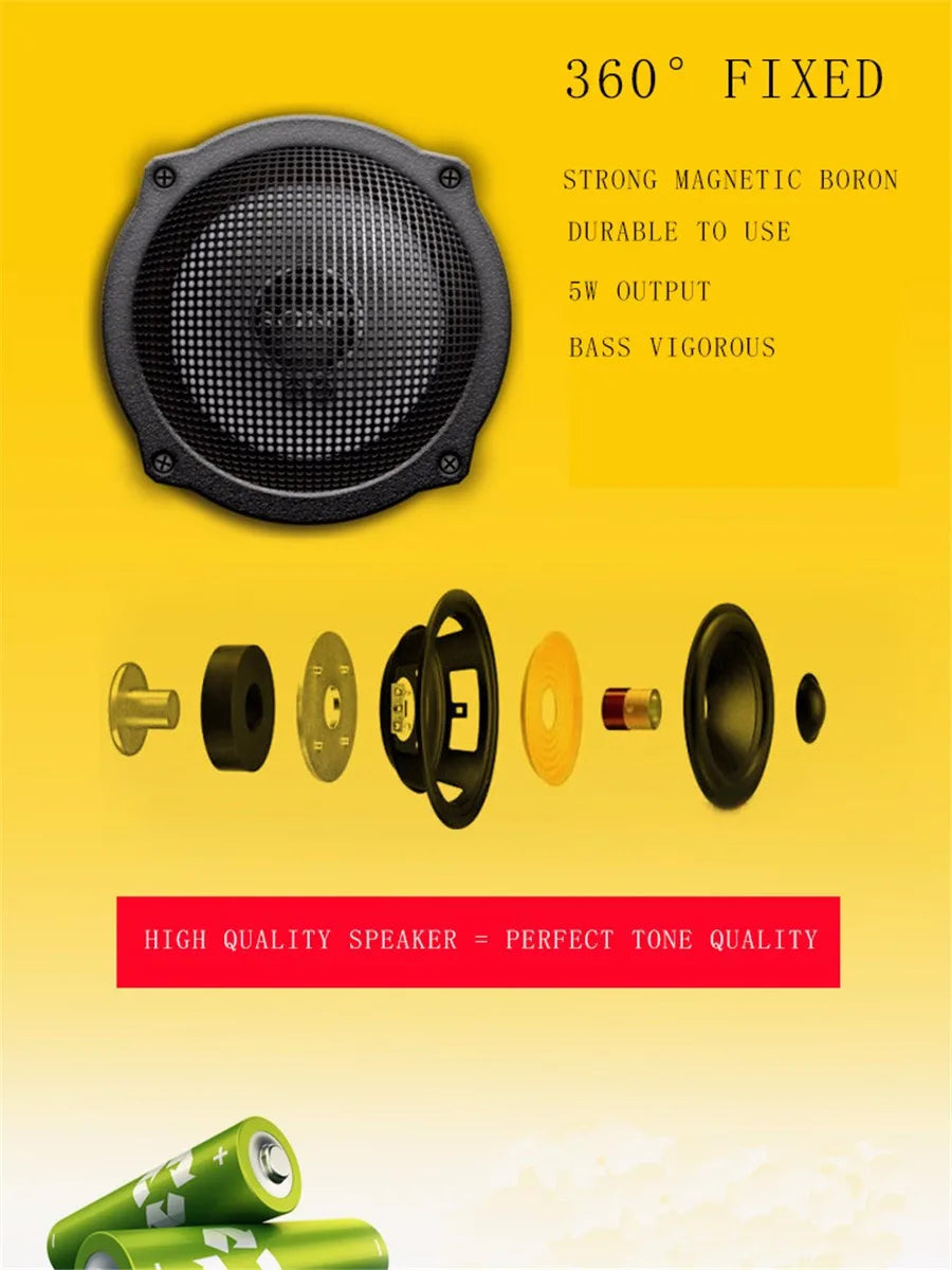 Bluetooth V2.0 Speaker Super Bass Portable Speakers Support Handsfree Call