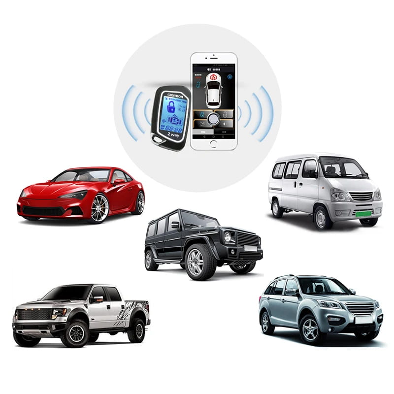 Intelligent System Car Alarm With Autostart Ignition Central Lock Smart Start Stop Engine Keyless Entry Connected Phone