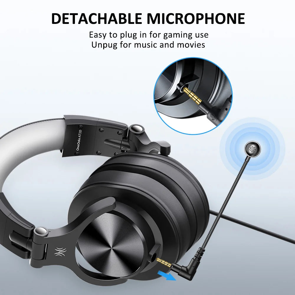 Oneodio Wired Gaming Headset with Detachable Microphone