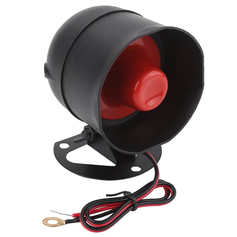 DOXINGYE Universal One Way Car Burglar Alarm Protective System Security Anti-theft Siren Horn +2 Remote Control