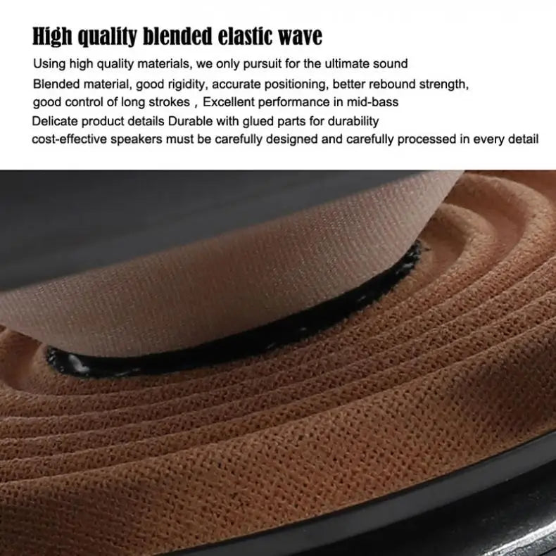 2pcs 6.5Inch 90W Subwoofer Car Speakers Heavy Mid-bass Modified Auto Audio Full Range Frequency Automotive