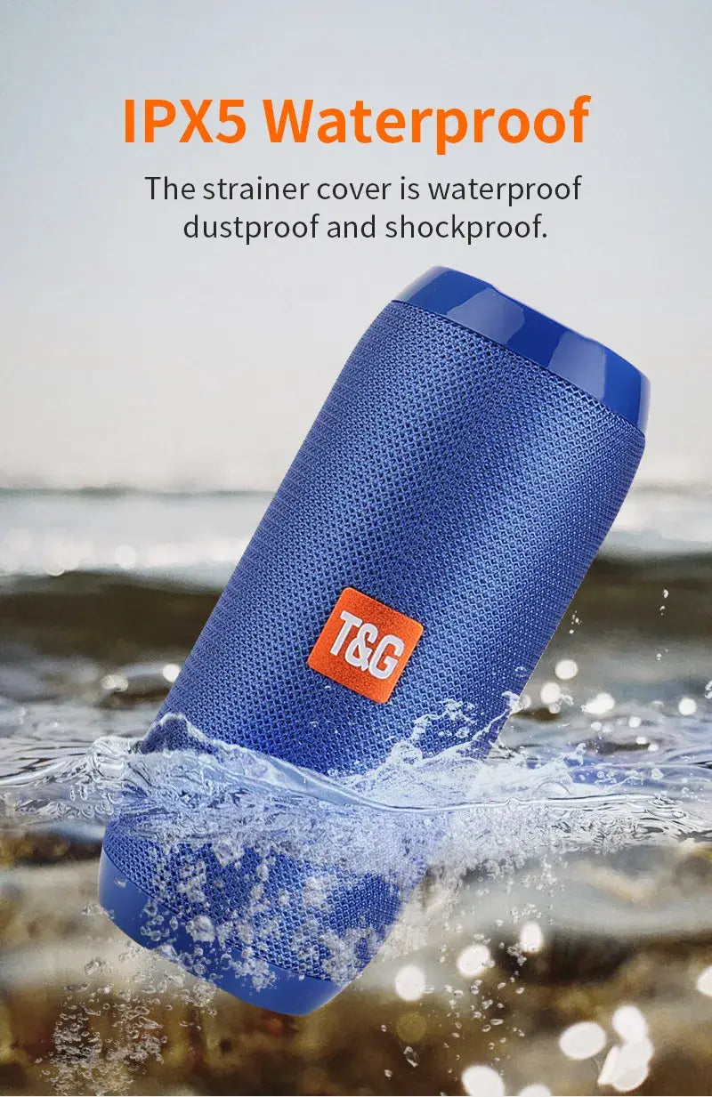 Outdoor Bluetooth-compatiple Speaker Portable Bass Stereo Wireless Column Computer Support FM Waterproof Speakers