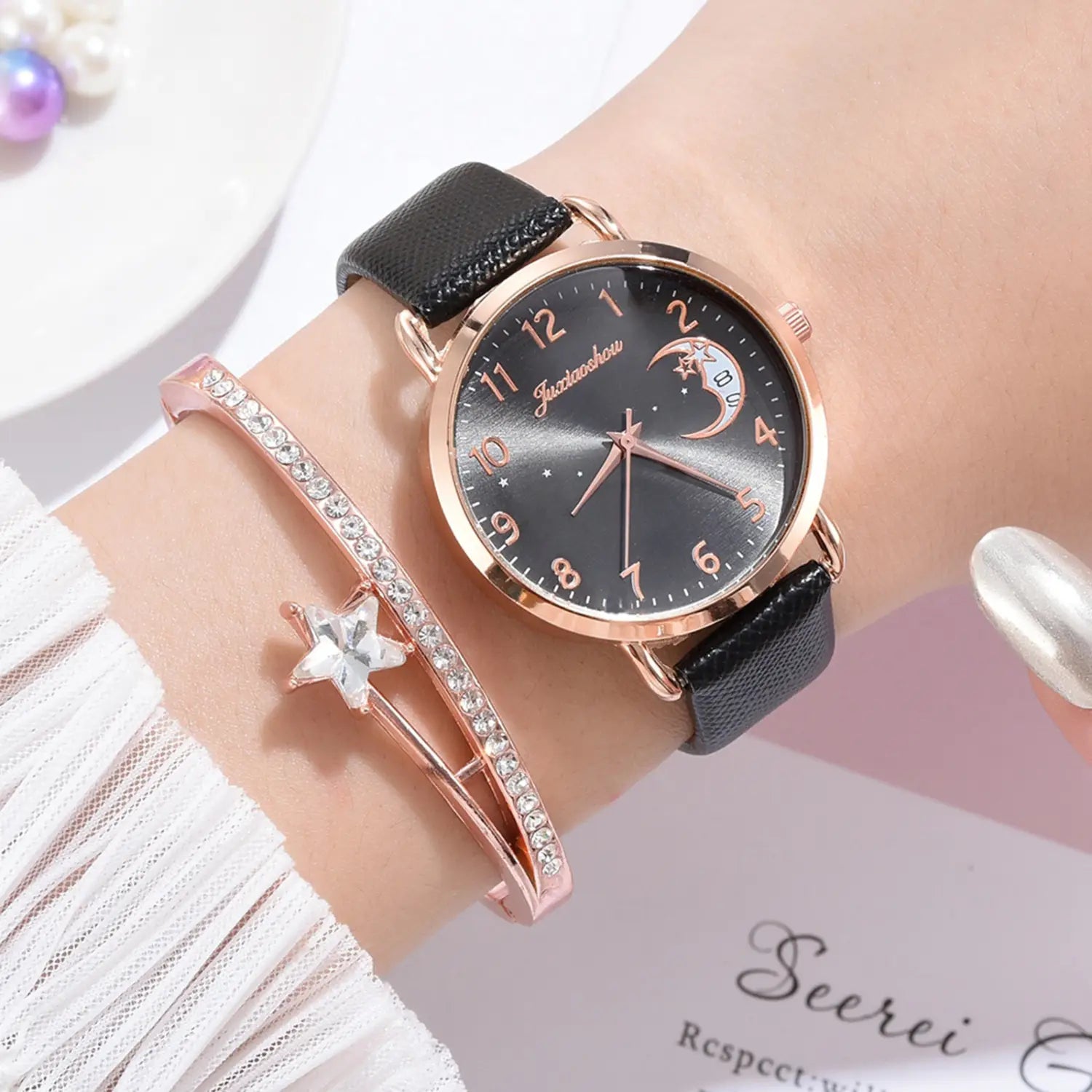 Women Watches Luxury Leather Band Watch Dress Clock Lady