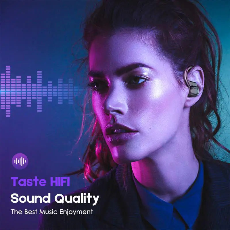 TWS True Wireless Bluetooth Headset 5.0 Digital Display Charging Bin Hanging Ear Sports VV2