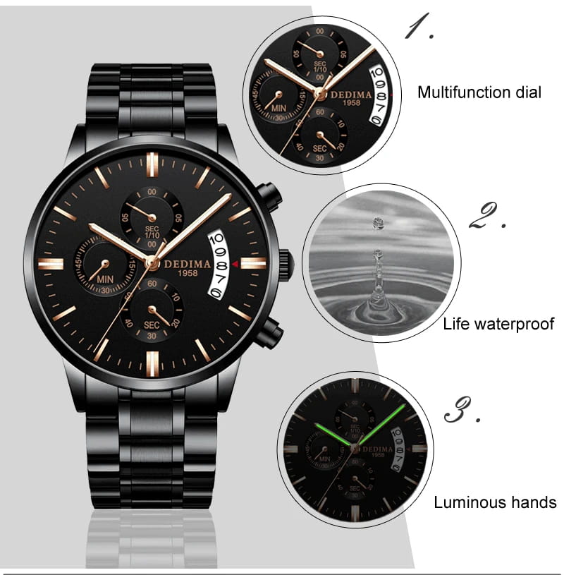 DEDIMA Men’s Luxury Watch