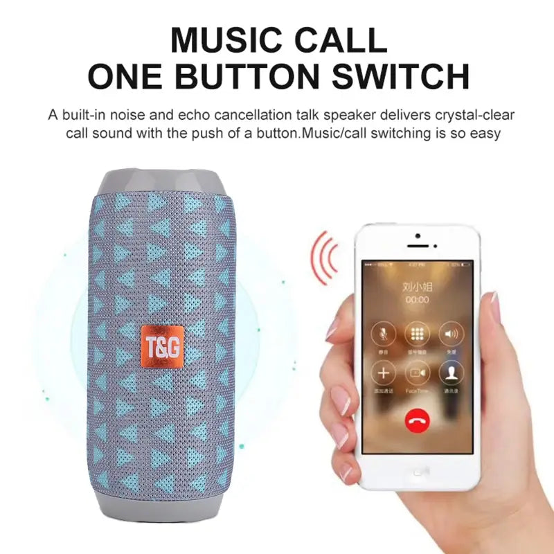 Outdoor Bluetooth-compatiple Speaker Portable Bass Stereo Wireless Column Computer Support FM Waterproof Speakers